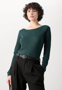Marc O'Polo LONG SLEEVE BOAT NECK - Topper langermet - midnight pine