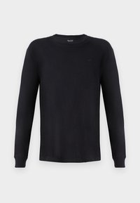 Long-Sleeve Cotton Crew T-Shirt - T-shirt à manches longues - black beauty