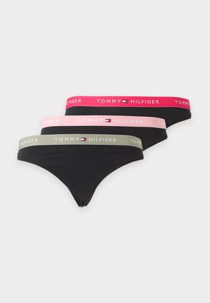 Tommy Hilfiger, 3 PACK - String - ivory/blue/black