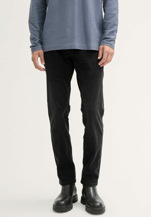 TTJOSH Slim - Jean slim - used dark stone black denim