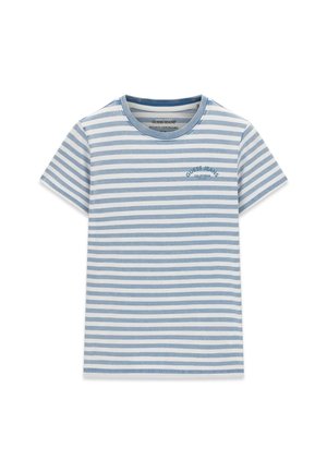 Guess Jeans, GESTREIFTES T-SHIRT - Triko s potiskem - hellblau