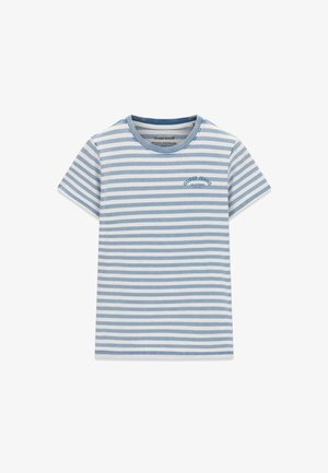 Guess Jeans, GESTREIFTES T-SHIRT - Triko s potiskem - hellblau