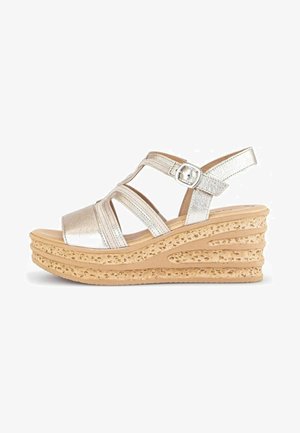 Gabor, Sandalias con plataforma - puder desert