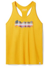 Smartwool MOUNTAIN HORIZON GRAPHIC - T-Shirt print - honey gold