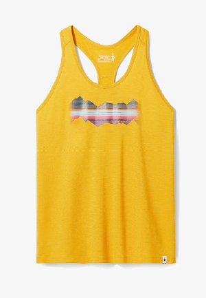 Smartwool MOUNTAIN HORIZON GRAPHIC - Top - honey gold