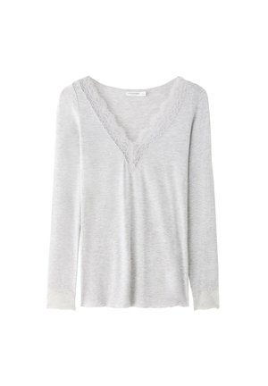 Stradivarius, T-shirt à manches longues - light grey