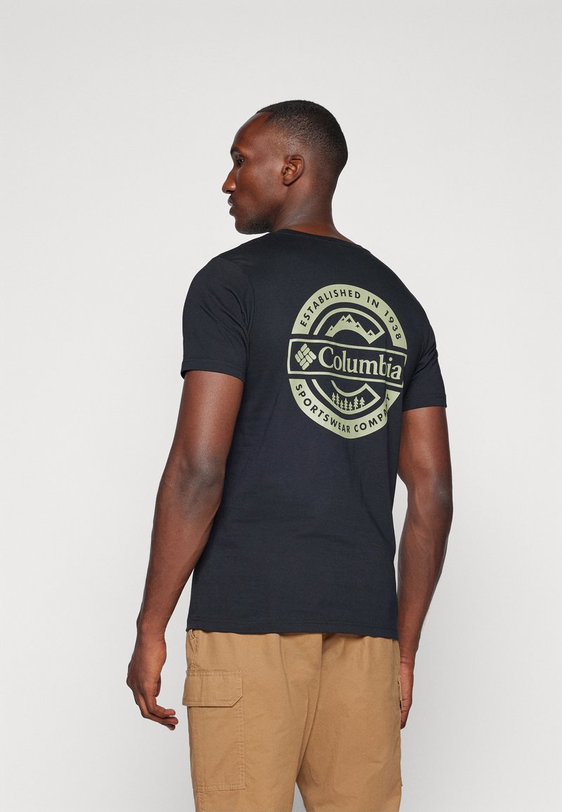Columbia RAPID RIDGE™ BACK GRAPHIC TEE  - Apdrukāts T-krekls - black
