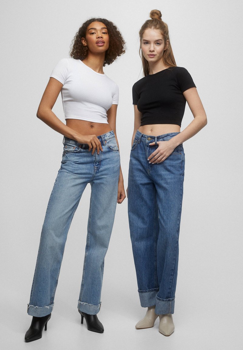 PULL&BEAR 2 PACK SHORT SLEEVE TShirt basic white/weiß Zalando.at