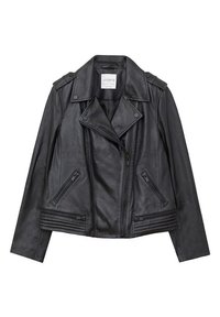 Violeta by Mango Leren jas - black