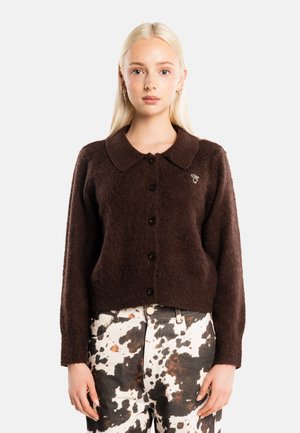 Another Cotton Lab, ANOTHER FLUFFY CARDIGAN UNISEX - Gilet - chocolate