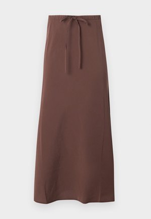 ONLY, ONLMADELI OAKLYN TIE LONG - Μάξι φούστα - brown