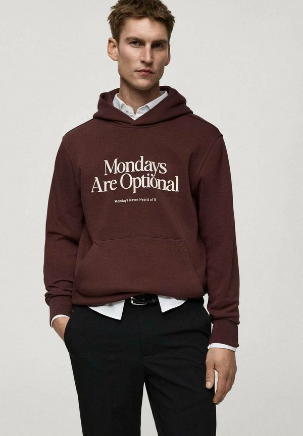 Kapuzenpullover - bordeaux