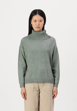 ONLJAYDEN BUTTON SPLIT NECK  - Pullover - balsam green