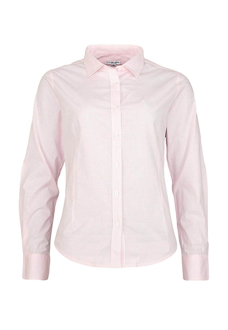 U.S. Polo Assn. LANGARM - Button-down blouse - rosa/light pink - Zalando