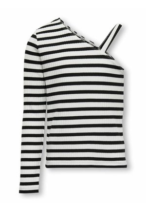 ONLY GIRLS NORMAL GESCHNITTEN EIN-SCHULTER AUSSCHNITT - Langarmshirt - cloud dancer