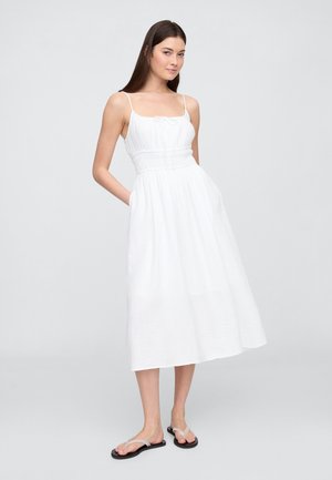 TIE FRONT MAXI  - Rochie de zi - optic white