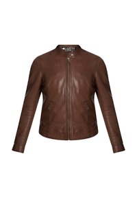 KARINE - Læderjakker - brown