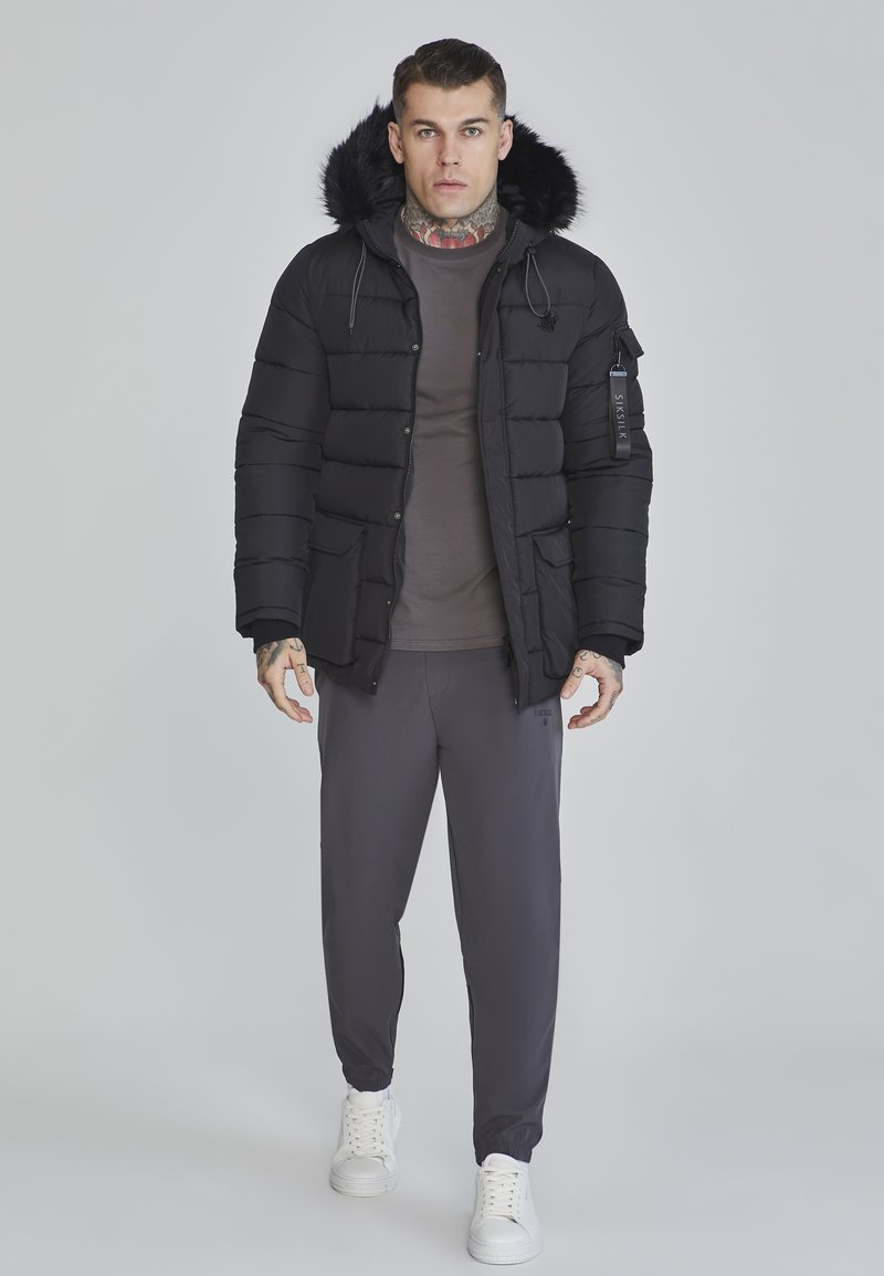 SIKSILK Chaqueta de invierno black/negro