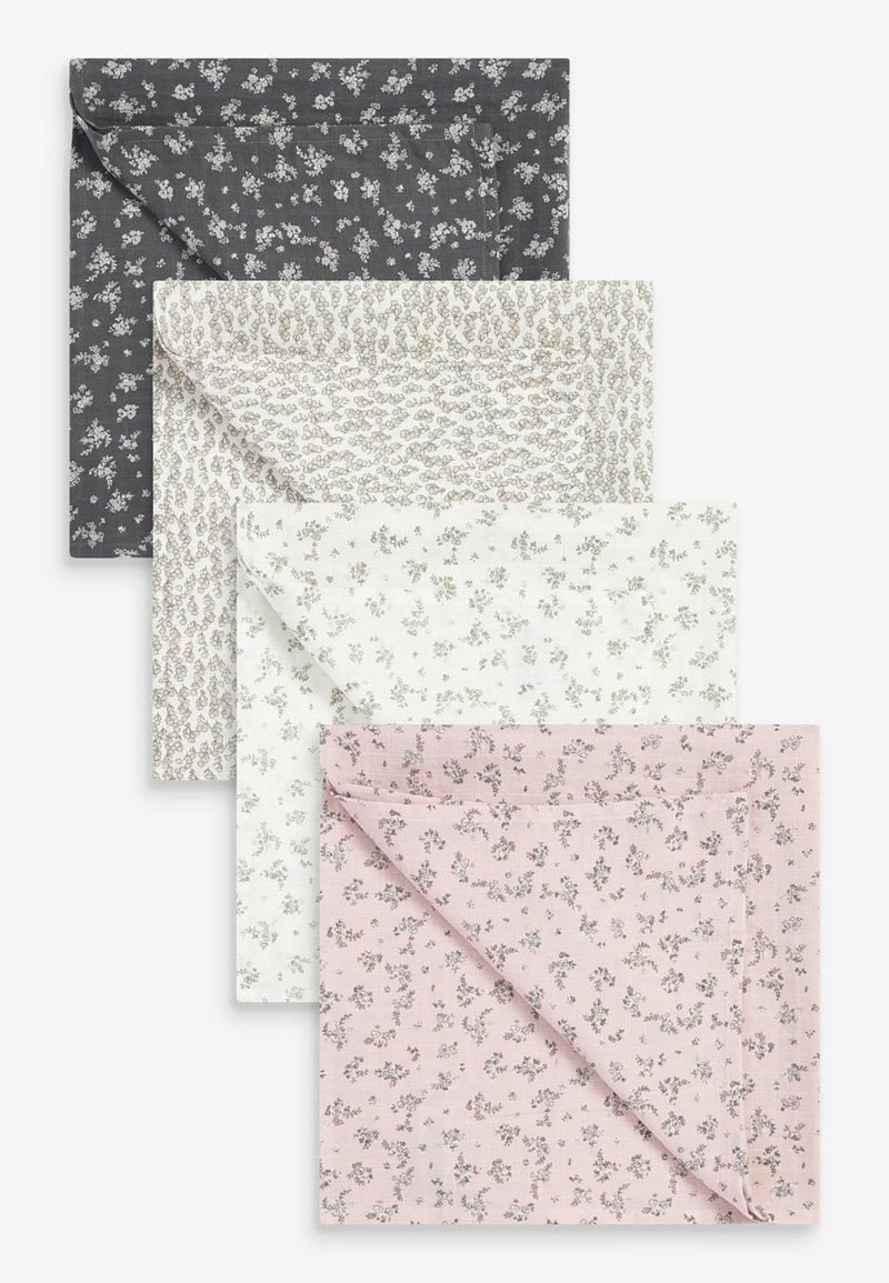 Next 4 PACK MUSLIN SQUARES Muslin blanket white/black Zalando.de