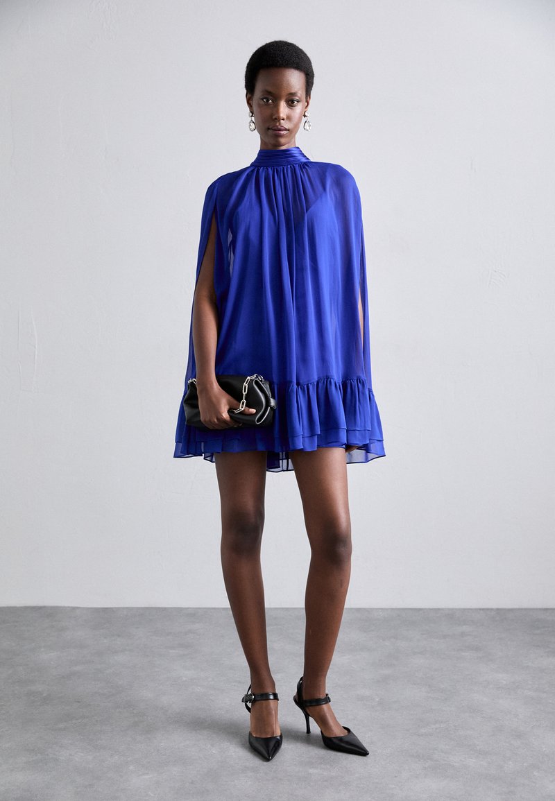 alfred sung blue dress Olivia Asymmetric sleeveless Dress baby blue 8 main image 0