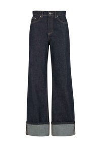 SIGNATURE RINSED - Wide leg - rinsed denim