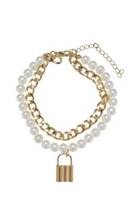 UNISEX PADLOCK LAYERING - Náramek - gold coloured