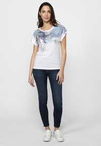 Koroshi SHORT SLEEVE  - Triko s potiskem - blanco   white
