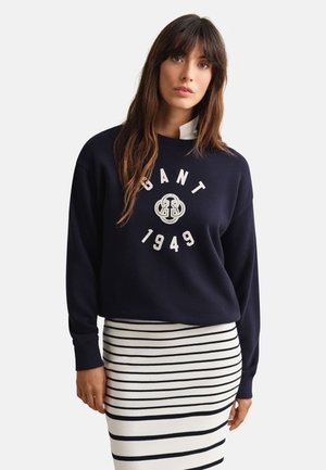 GANT GRAPHIC C-NECK - Φούτερ - evening blue
