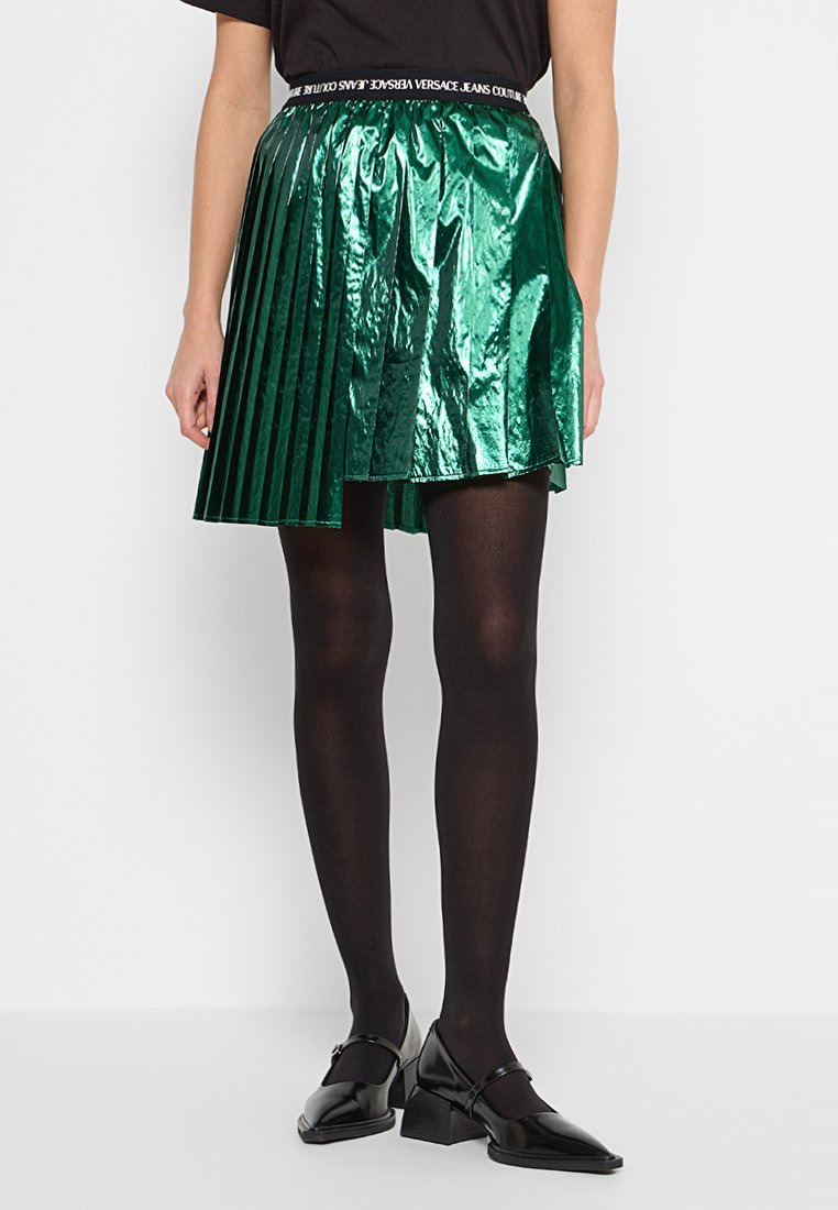 Versace Jeans Couture Plooirok groen-metallic Versace Jeans Couture Plooirok groen-metallic