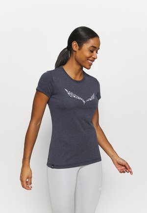 SOLID DRY - T-shirt con stampa - premium navy melange