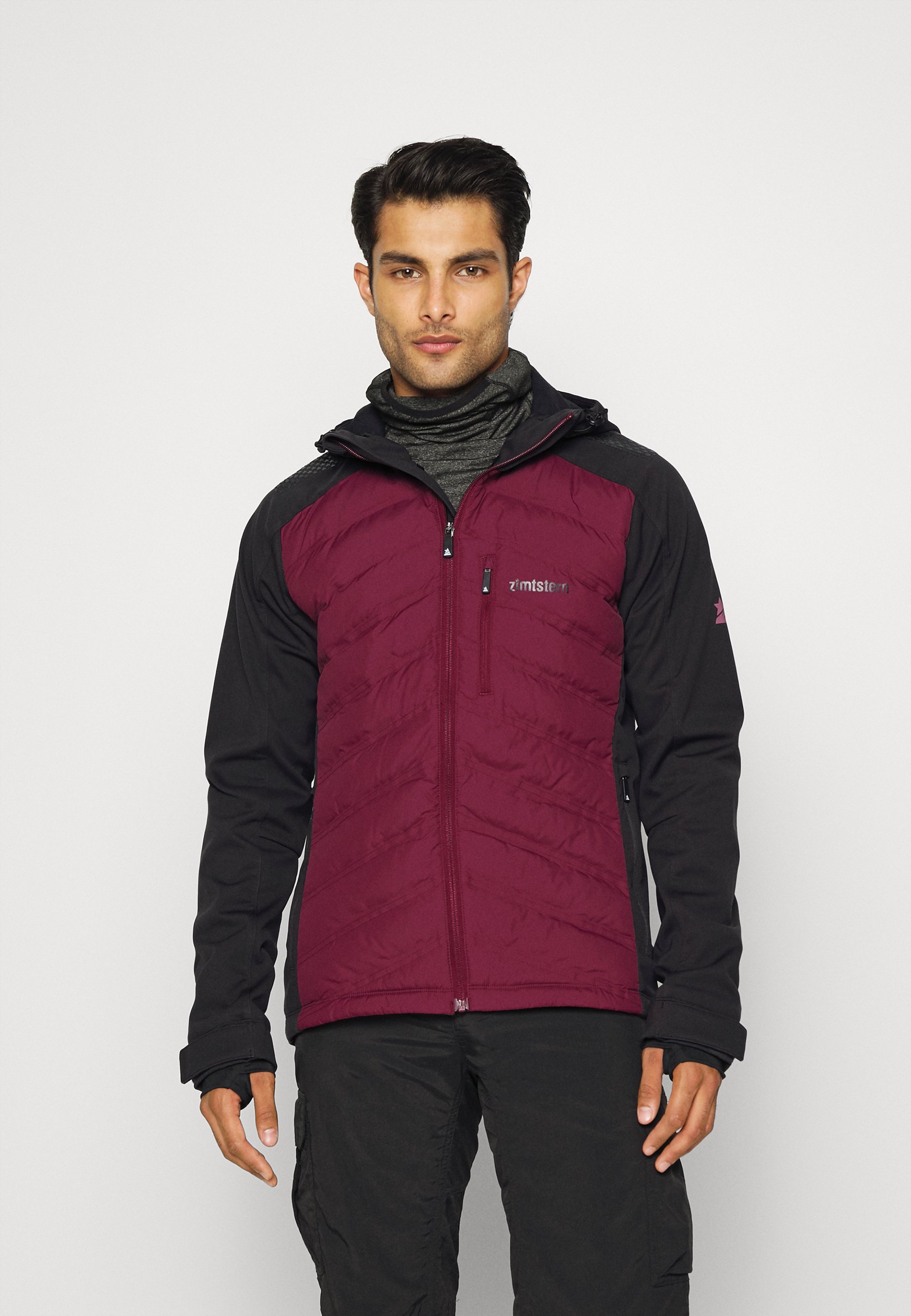 Zimtstern Irbiz Jacket Men Soft Shell Jacket Windsor wine/pirate Black, Men's, Size: Small, Bordeaux