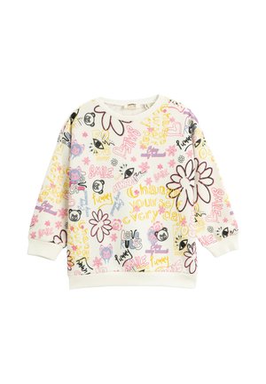 PRINTED CREW NECK LONG SLEEVE SOFT - Sudadera - beige