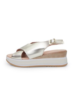 Bata Sandali con plateau - oro