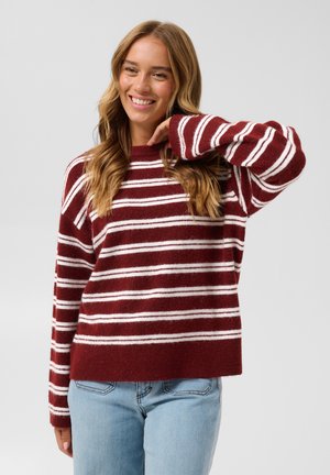 Kaffe, KACALLINA - Pullover - zinfandel white stripe