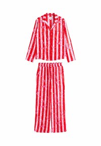 Next SET REGULAR FIT - Nachtwäsche Set - red pink bow stripe