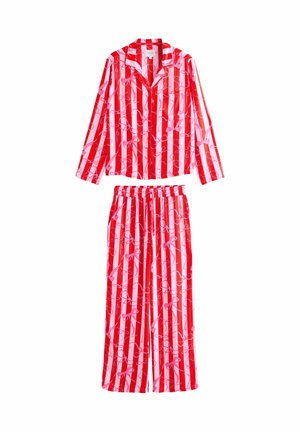SET REGULAR FIT - Pidžaamakomplekt - red pink bow stripe