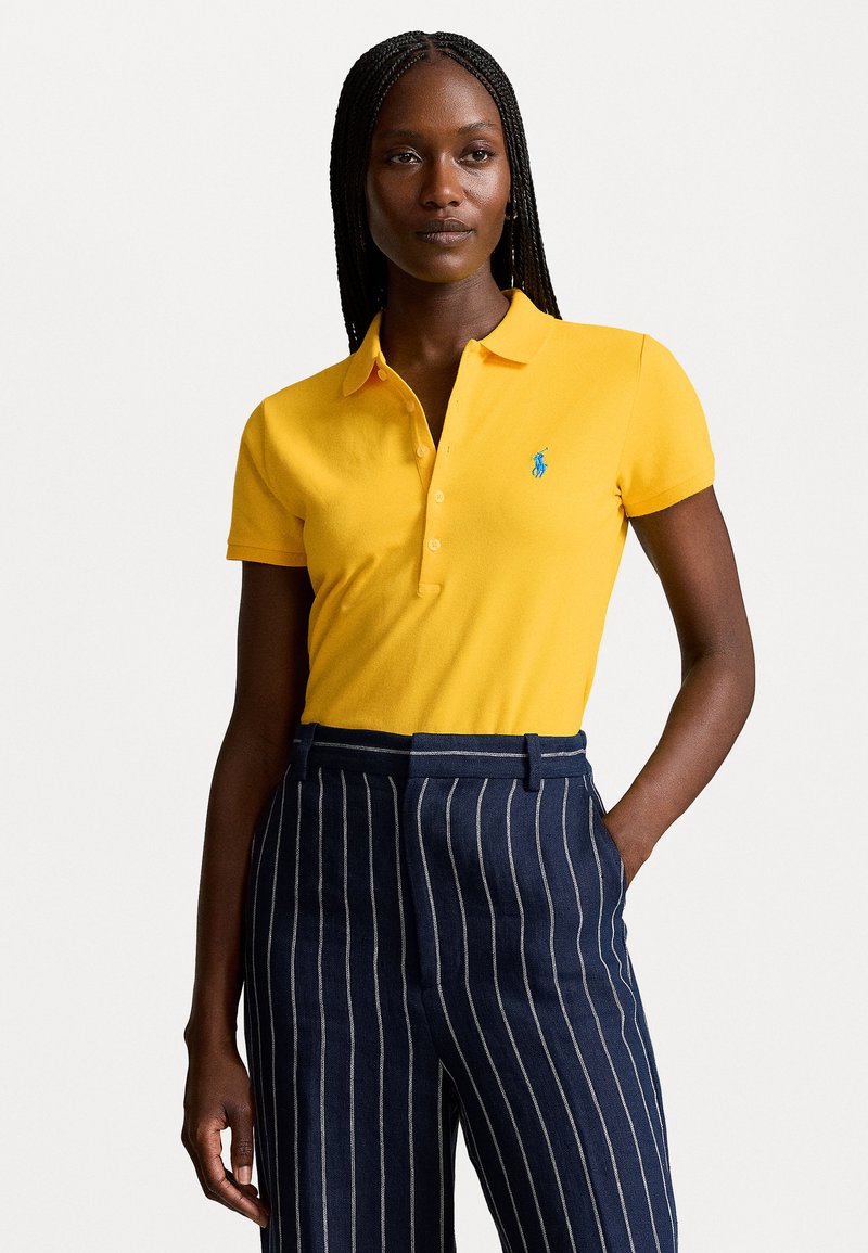 Polo Ralph Lauren JULIE SLIM SHORT SLEEVE - Polo shirt - yellowfin
