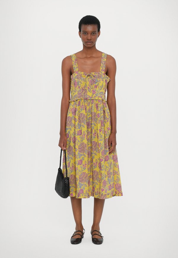 CALLA  - Shirt dress - citron floral3