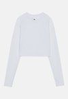 ESSENTIAL CROPPED LONG SLEEVE TOP WITH THUMB HOLES - Majica z dolgimi rokavi - off-white