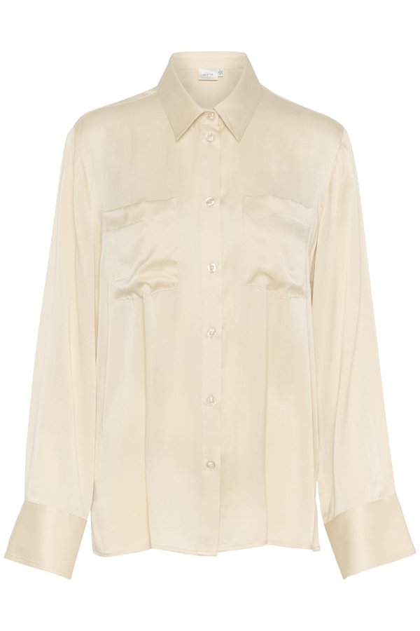 SILKE - Button-down blouse - birch3