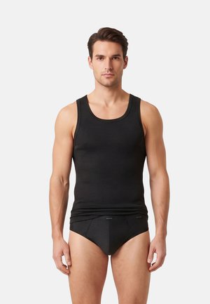 AMMANN, 3ER PACK - Undershirt - weiss-nightblue-schwarz