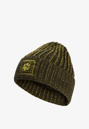 Jack Wolfskin, BADGE PAW BEANIE UNISEX - Mütze - obsidian moss