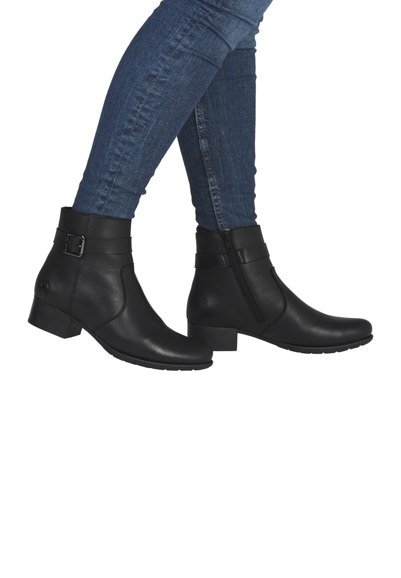 Rieker Bottines de cowboy / motard - schwarz