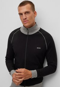 BOSS MIX MATCH JACKET - Zip-up sweatshirt - black
