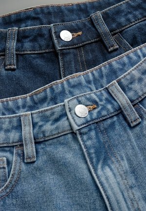THE SET 2 PACK WIDE  - Relaxed fit jeans - mid blue dark blue