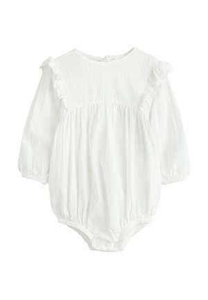 Next REGULAR FIT LONG SLEEVE BLOOMER - Body - ecru white broderie