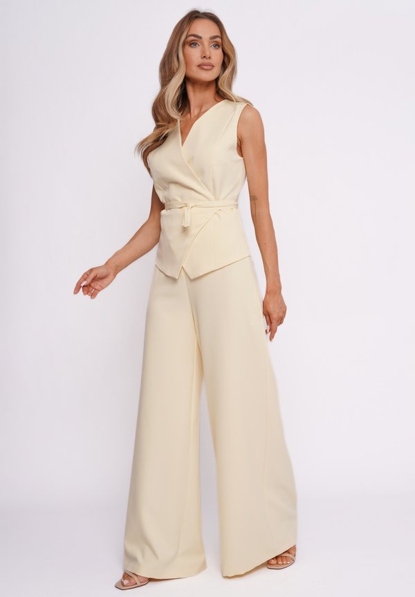 Stoffhose - pastelowy żółty