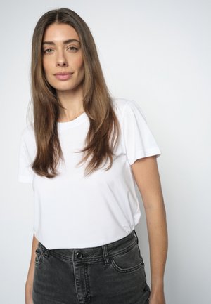 Mos Mosh, MMDALA O-SS BASIC TEE - T-shirts basic - white