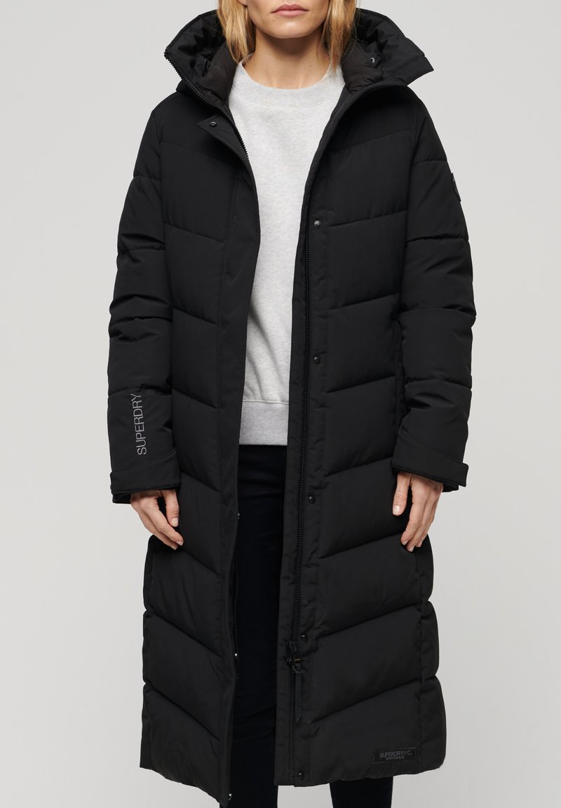 Superdry & Co CITY CHEVRON PADDED LINE - Vinterfrakke - black