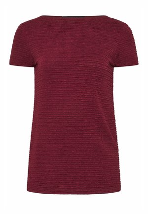 Long Tall Sally, DAY TOPS - T-SHIRT/TOP - T-shirt basic - burgundy